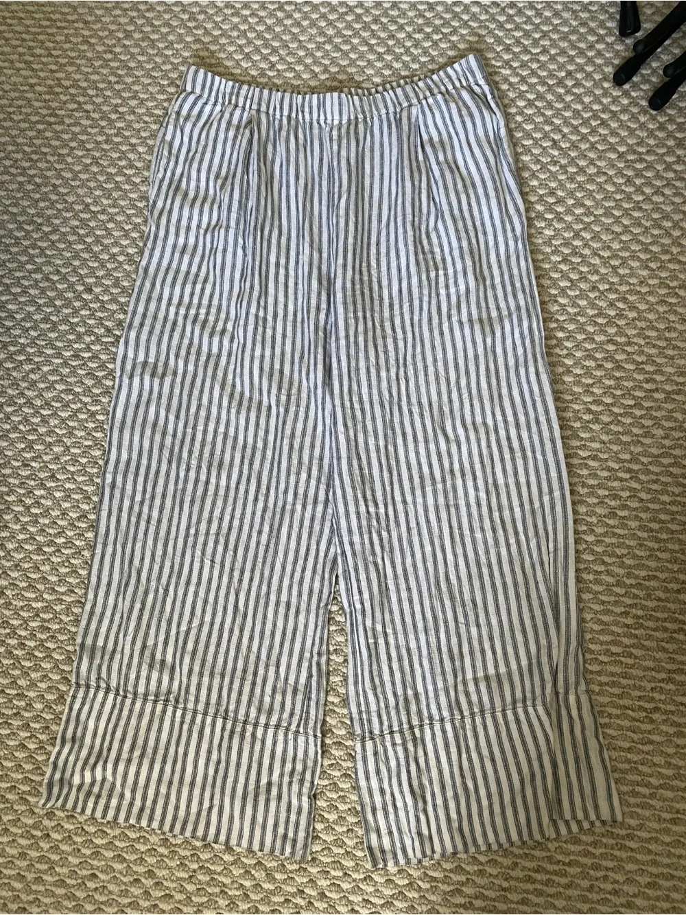 Reformation Fernando Linen Wide-Leg Trouser Pants